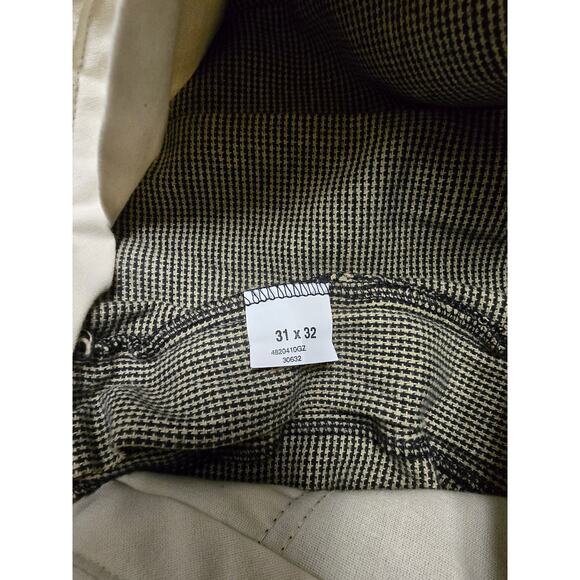 Vintage Polo Ralph Lauren Mens 31x32 Pants Checkered Pleated Gray Classic Style - Picture 11 of 16